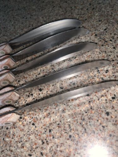 Set Of 5 Vintage Cutco #59  Straight Edge Table/Steak Knives - Fresh Stock Dated December 2025