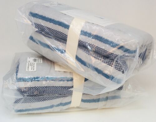 Set Of 2 Pottery Barn Kids Teen Dustin Dino Quilted Shams Gray Blue Standard NEW - Fresh Stock Dated December 2025