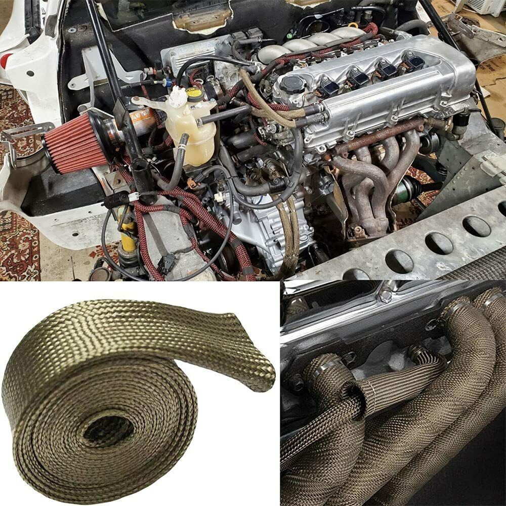 Heat Shield Sleeve Tape Hose Heat Spark Plug Wire Fuel Line Protectors Wire Loom - Fresh Stock Dated February 2026