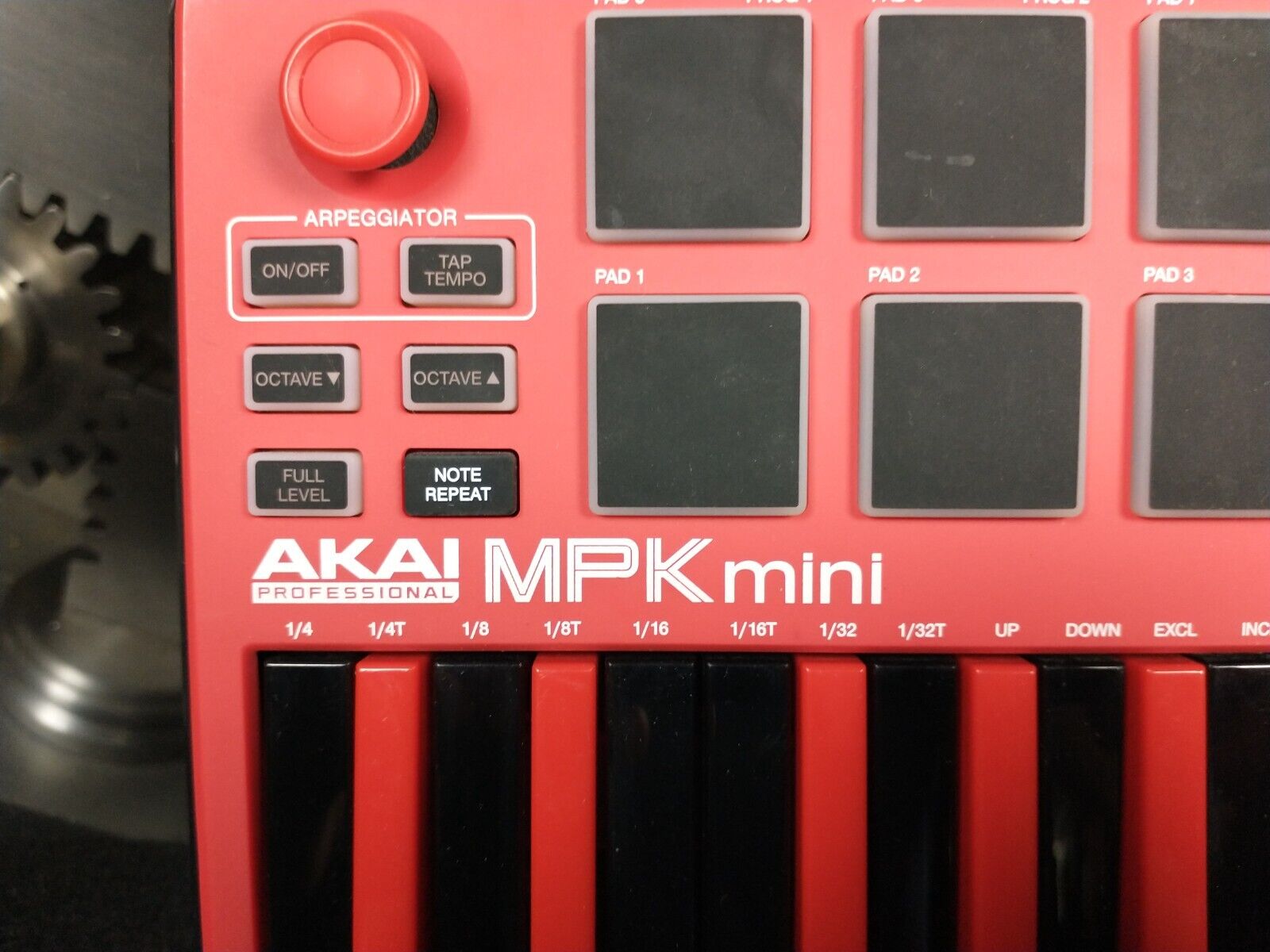 Akai MPK Mini Play Portable 25-Key MIDI Controller Red & Black - Fresh Stock Dated February 2026