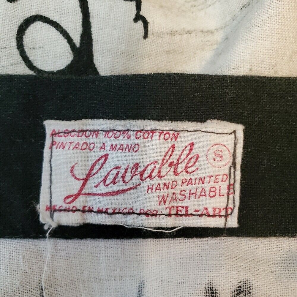 Vintage Handpainted Mexican Circle Skirt S M - Fresh Stock Dated March 2026