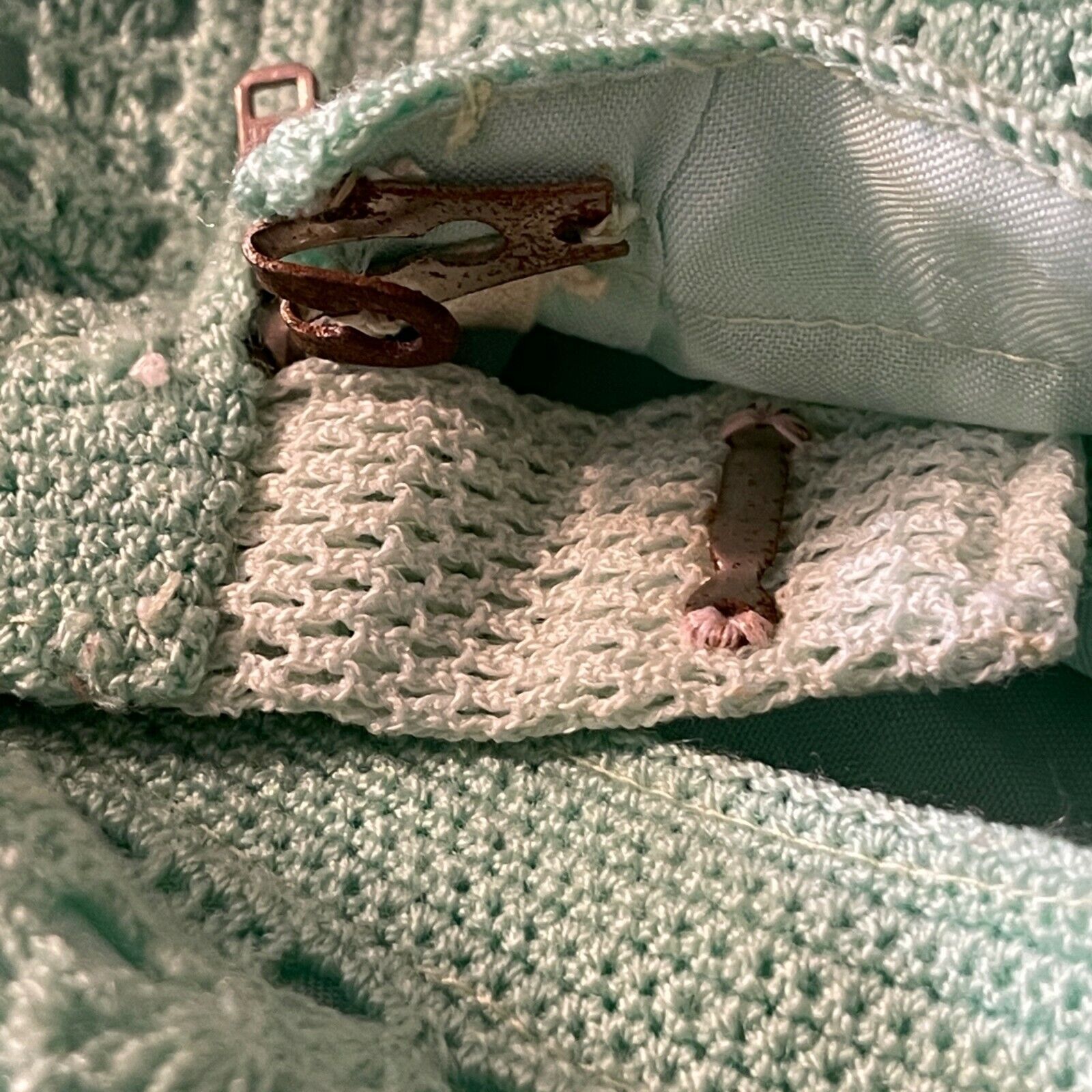 Vintage Crochet A-Line Skirt Lime Sherbet Green Knee Length XS (2-4) - Fresh Stock Dated March 2026