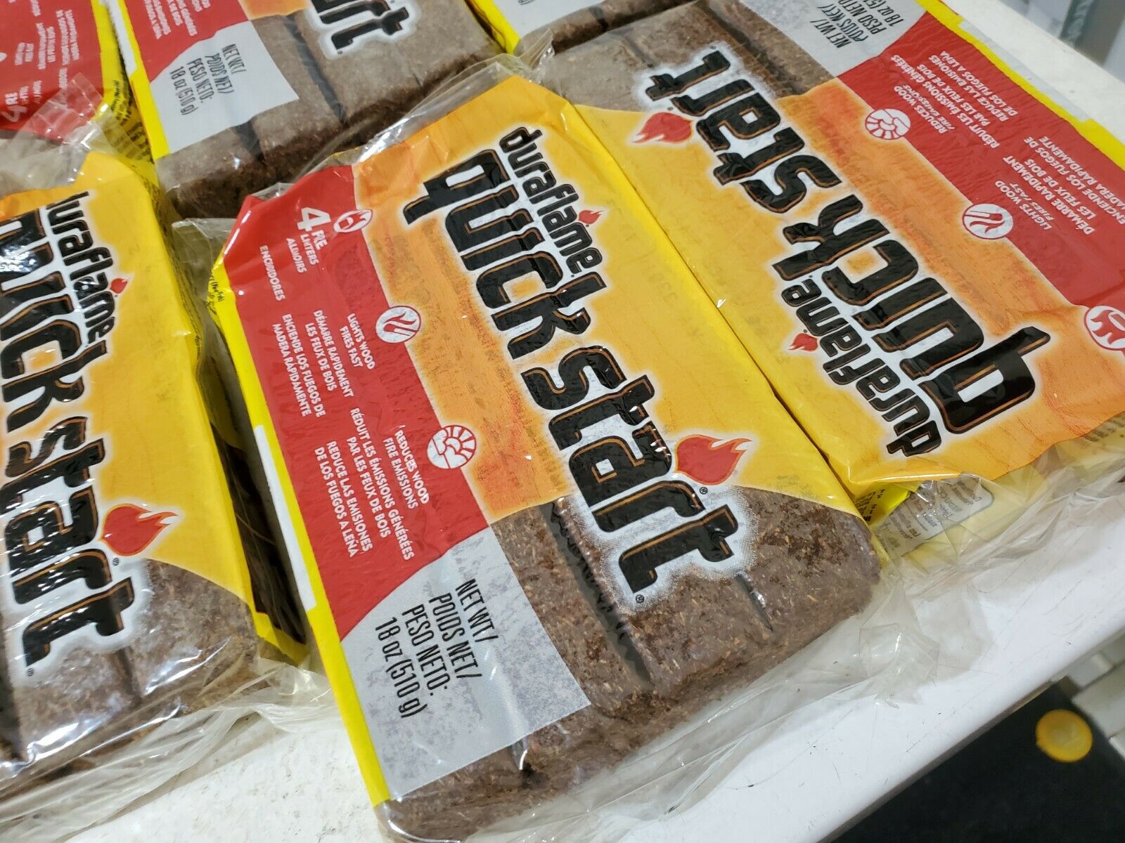 DURAFLAME QUICKSTART FIRE LOG STARTER FIRE LIGHTER (8-4 PACKS=32 TOTAL)FAST SHIP - Fresh Stock Dated December 2025