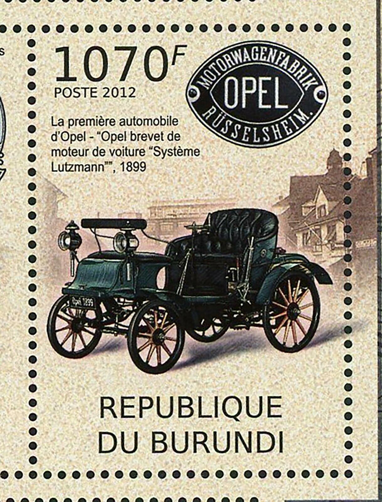 Opel Cars & Adam Opel Stamp First Opel Olympia Transportation S/S MNH #2411-2414 - Fresh Stock Dated January 2026