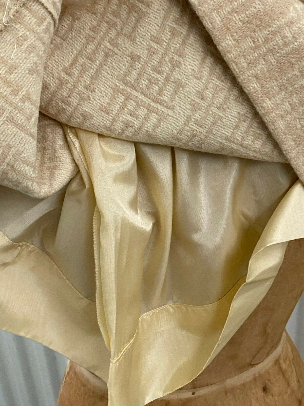 Vintage Hermes Sport Skirt New Old Stock Size 14 XL Alpacal Wool Linen Mix - Fresh Stock Dated February 2026