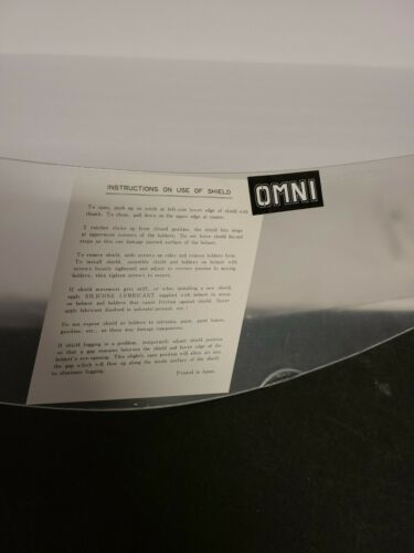 Vintage NEW NOS Arai Astro Omni SV Flat Face Helmet Shield - Fresh Stock Dated February 2026