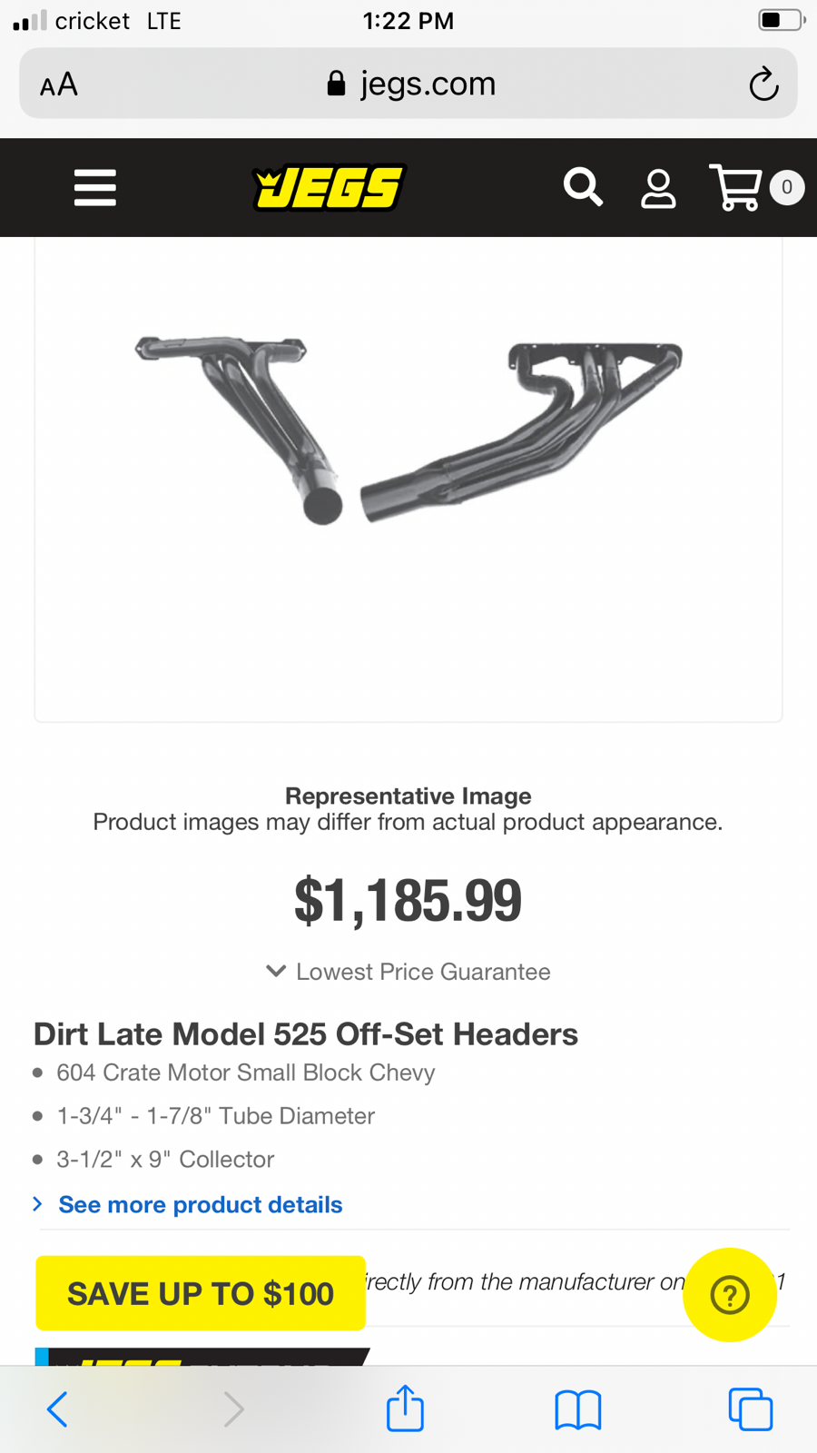 Brand New Schoenfeld Rocket 604 CRATE Dirt Late Model Headers IMCA Race Car - Fresh Stock Dated February 2026