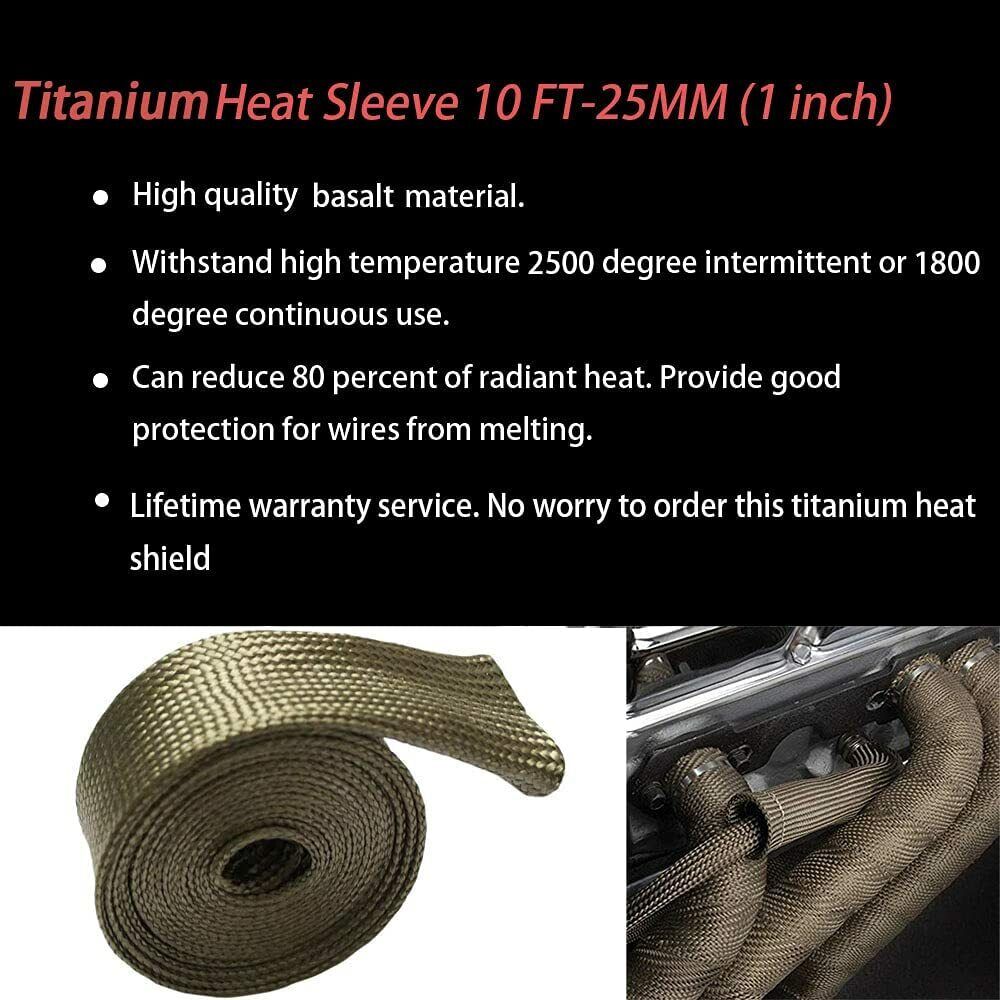 Heat Shield Sleeve Tape Hose Heat Spark Plug Wire Fuel Line Protectors Wire Loom - Fresh Stock Dated February 2026
