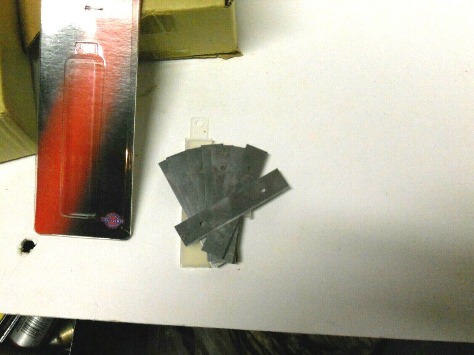 430XX) 120pcs. CHICAGO ILL., Scraper Blades, Razor Sharp, 3-1/2