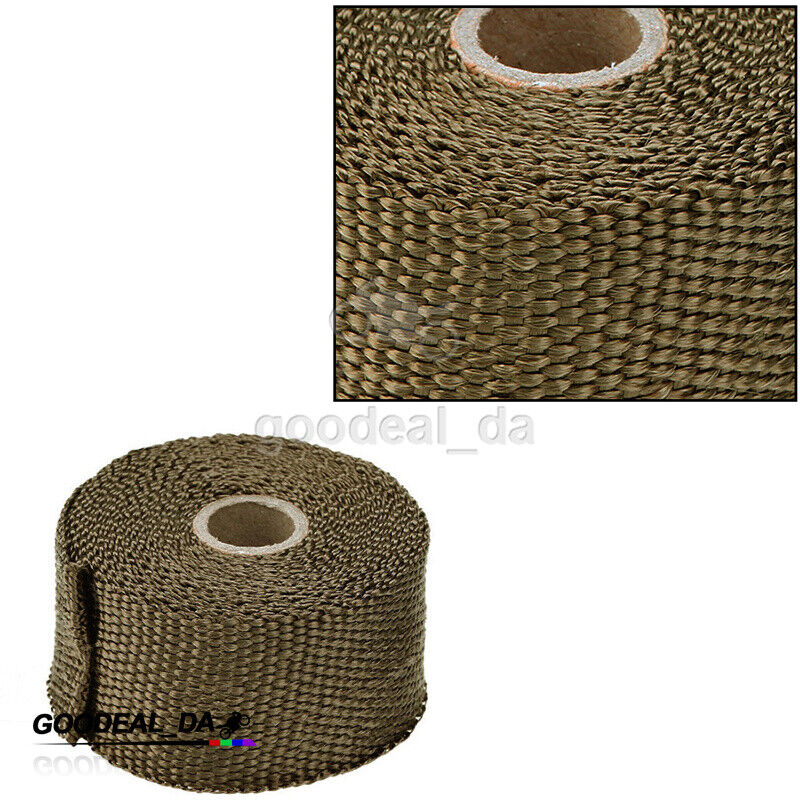 16FT Insulation Thermal Tape Motorcycle Exhaust Pipe Anti High Heat Wrap Cloth - Fresh Stock Dated February 2026