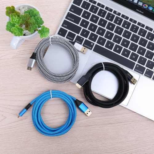 Besgoods 3-Pack 6ft Braided Super Speed USB 3.0 Charger Black White Blue - Fresh Stock Dated February 2026