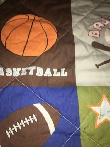 Boys Sports Themed Multi-Color Standard Size Pillow Sham; Excellent Condition. - Fresh Stock Dated December 2025