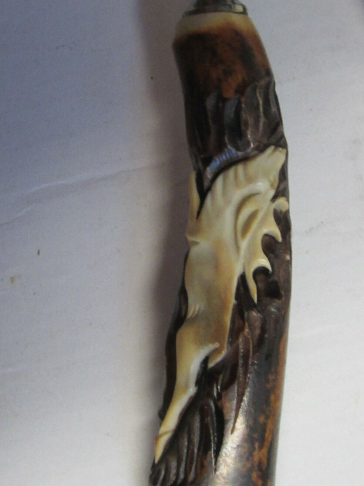 VINTAGE BARON 6 STEAK KNIVES AND 6  FORKS WITH ANTLER HANDLES MADE IN GERMANY - Fresh Stock Dated December 2025