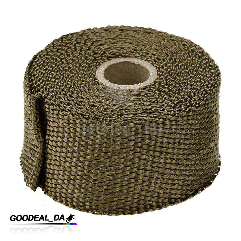 16FT Insulation Thermal Tape Motorcycle Exhaust Pipe Anti High Heat Wrap Cloth - Fresh Stock Dated February 2026