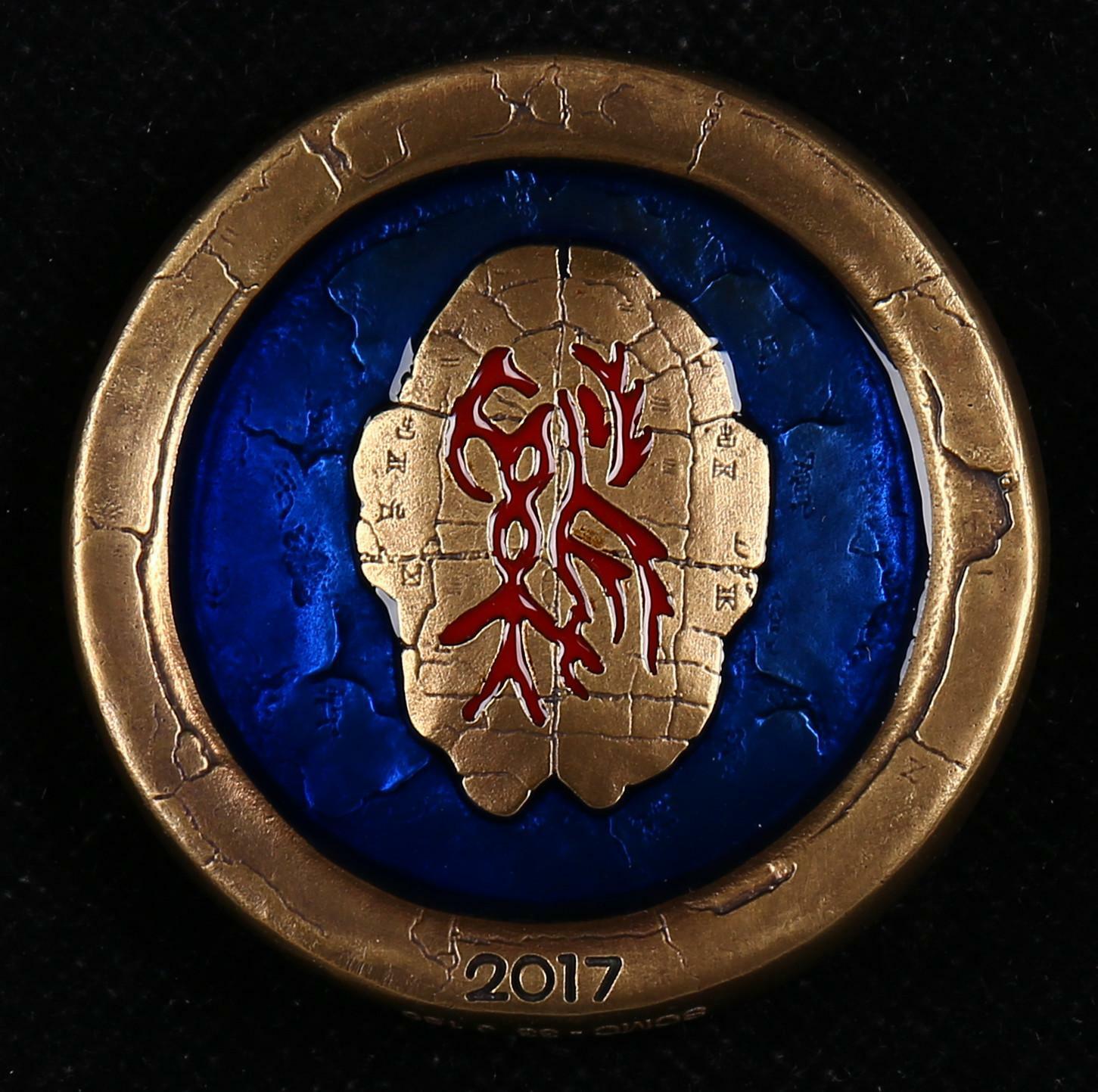 China 2017 60mm Brass with Enamel Medal - Chinese Lunar New Year of the Rooster - Fresh Stock Dated February 2026