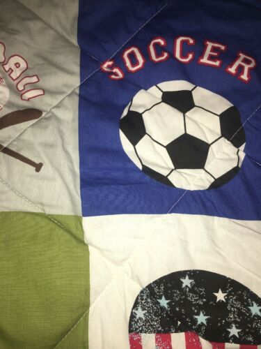 Boys Sports Themed Multi-Color Standard Size Pillow Sham; Excellent Condition. - Fresh Stock Dated December 2025