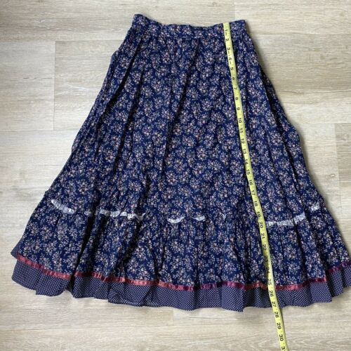 Gunne Sax Vintage Ruffle Floral Prairie Skirt - Fresh Stock Dated December 2025