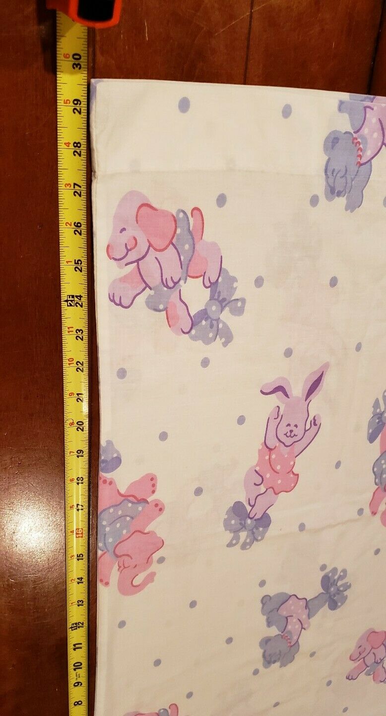 Vintage Pillowcase Ballerina Ballet Dancing Animals Bunny Puppy Bear Elephant - Fresh Stock Dated January 2026