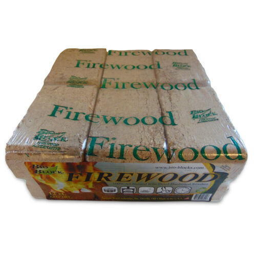 Bio Block BIO-12A Indoor and Outdoor Wood Fire Log - Fresh Stock Dated December 2025