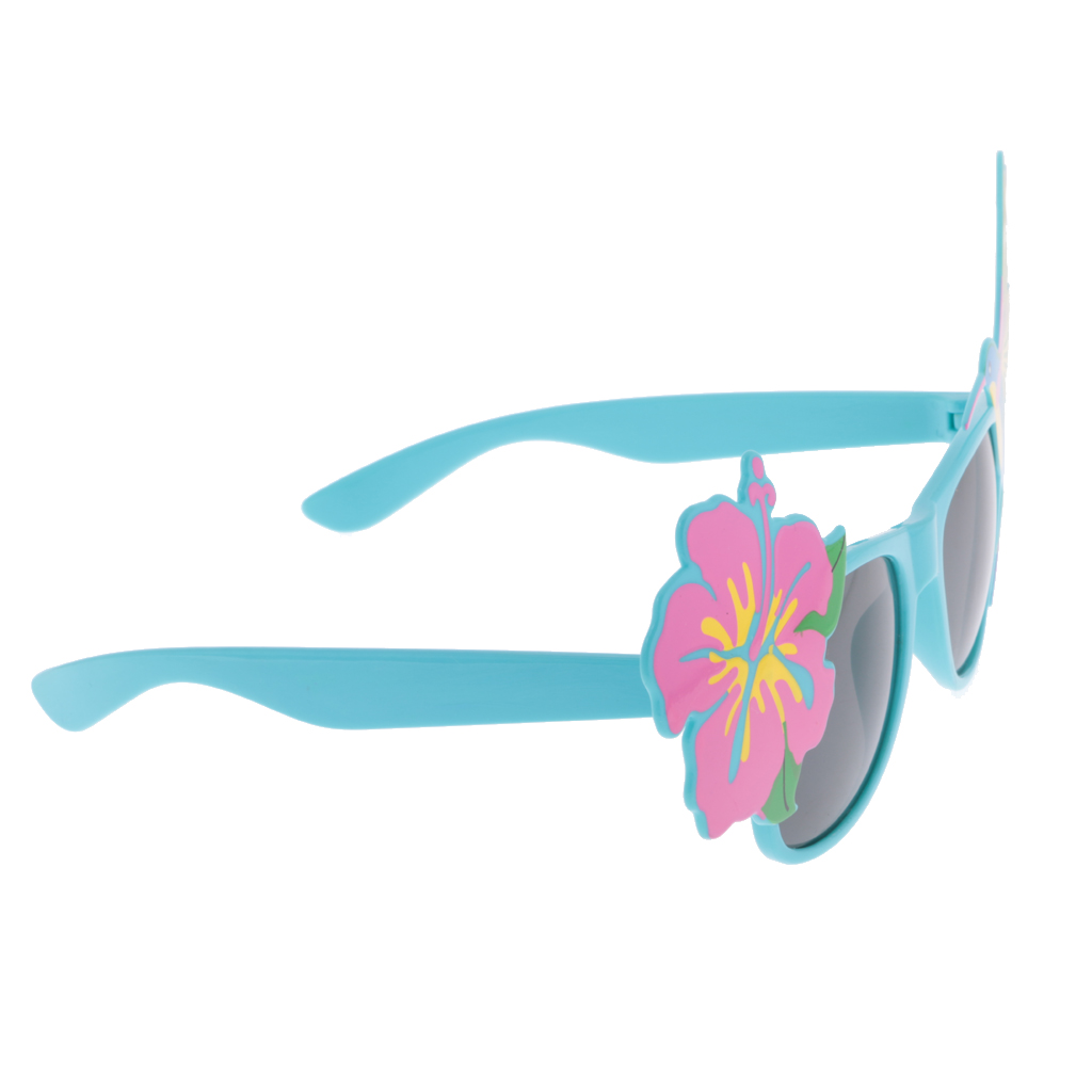 Hawaiian Tropical Floral Bird Sunglasses Fancy Dress Party Glasses Accessory - Fresh Stock Dated February 2026
