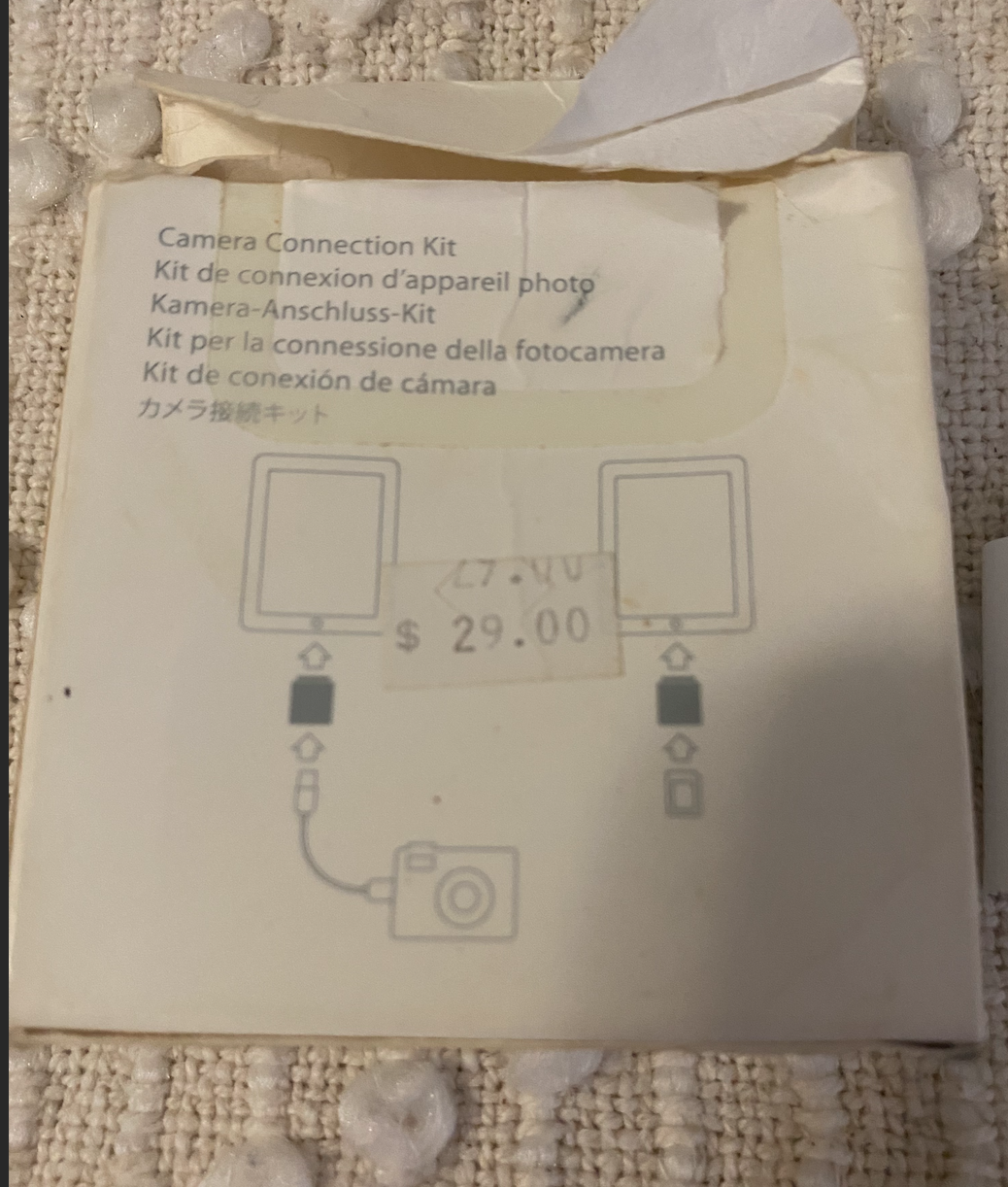 iPad camera connection Kit (Original apple) - Fresh Stock Dated February 2026