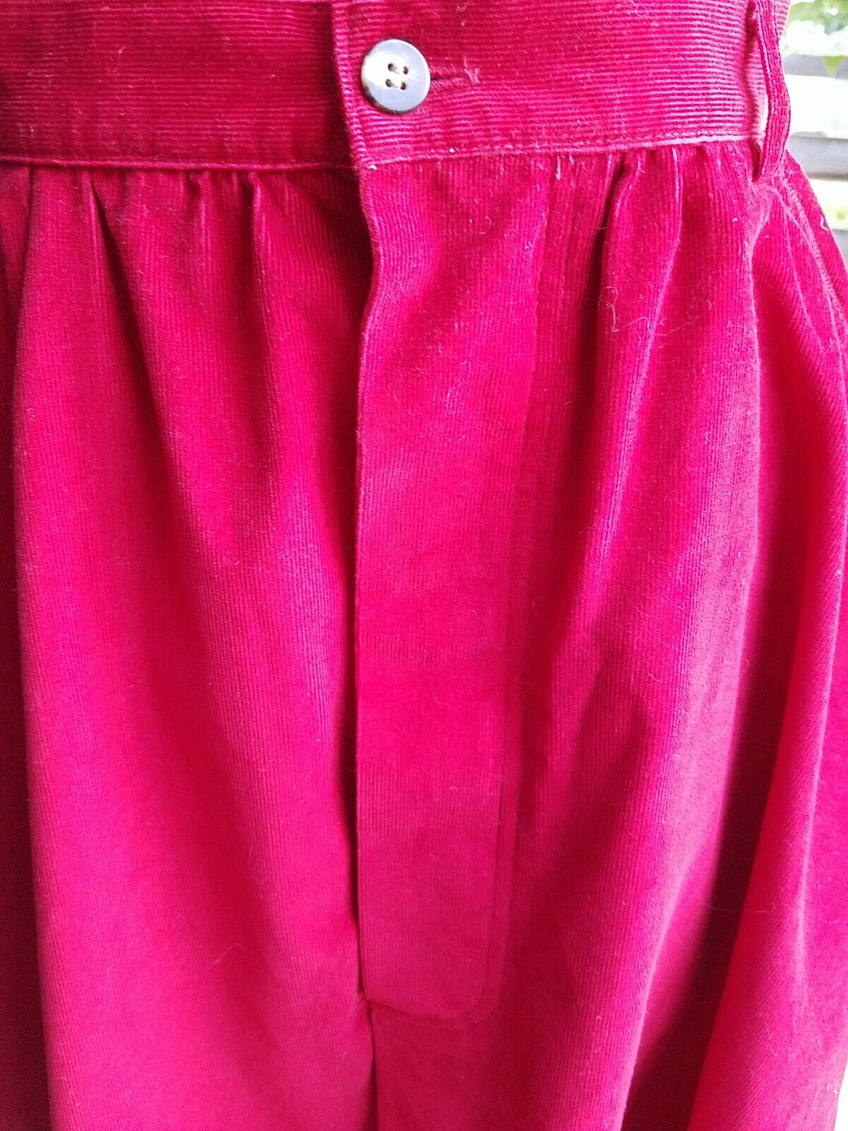 Calvin Klein Vintage 80's Skirt red Corduroy small - Fresh Stock Dated March 2026