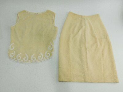 VNTG Wmns Imperial Imports Wool Hand Beaded 2pc Skirt Set - Fresh Stock Dated February 2026