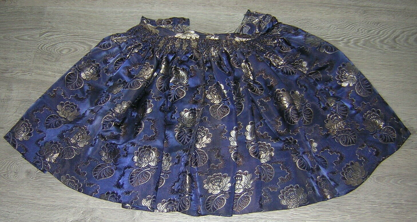 VINTAGE ANTIQUE CZECH WOMENS GIRLS PEASANT FOLK COSTUME BROCADE SKIRT MORAVIAN - Fresh Stock Dated March 2026
