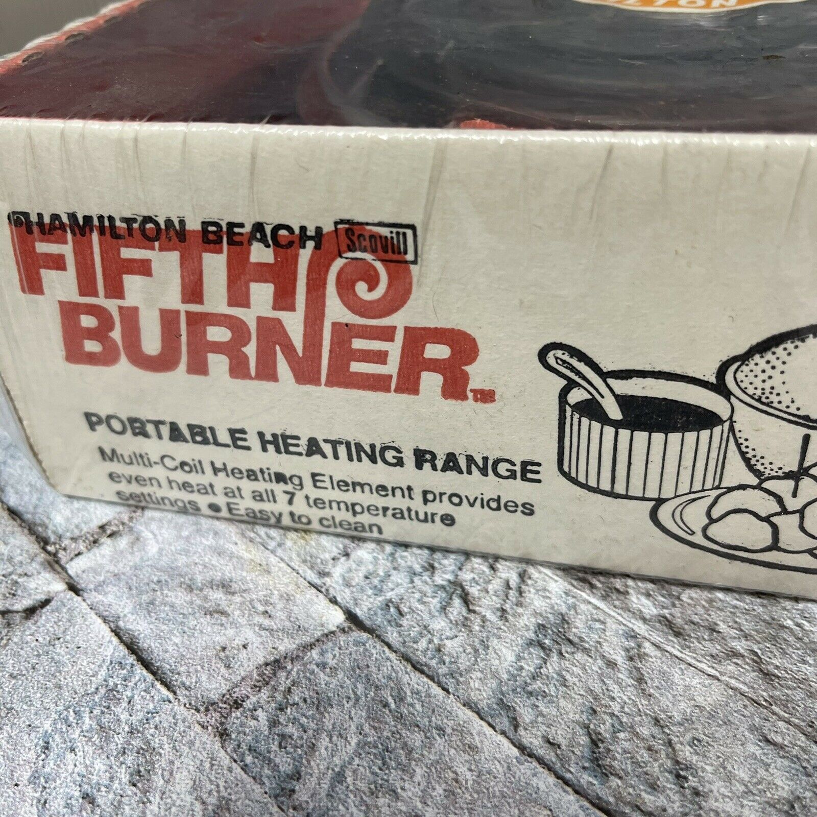 Hamilton Beach Fifth Burner 812 New Sealed in Original Package Vintage USA Made - Fresh Stock Dated February 2026