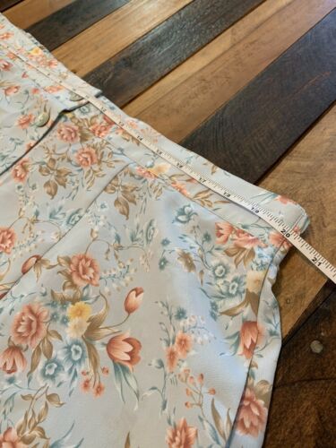 Vintage 80s Blue Floral Cottagecore Midi Skirt XXL 20 - Fresh Stock Dated February 2026