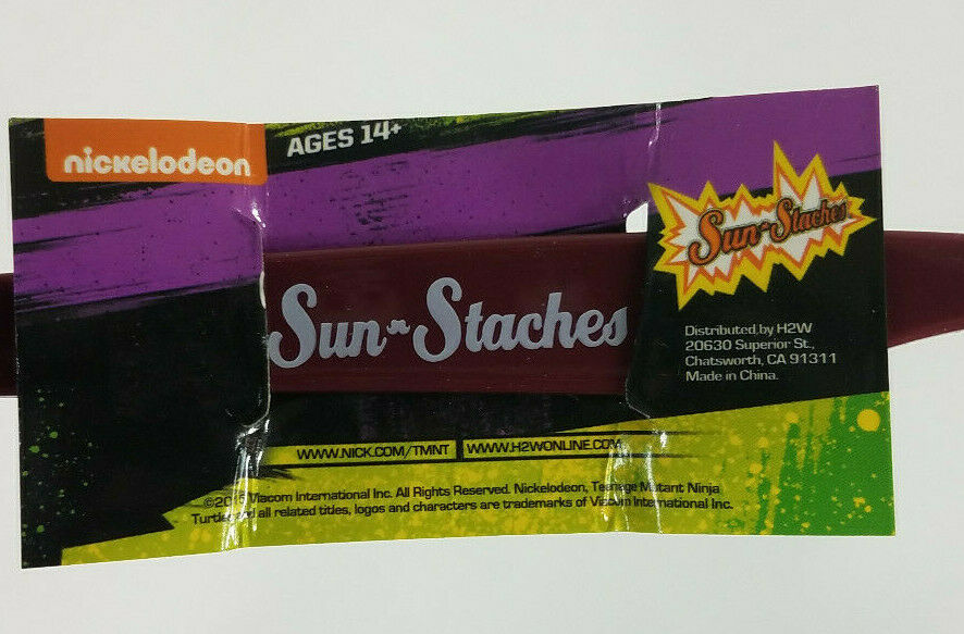 NWT Sun Staches TMNT Shredder Shades 3D sunglasses costume prop - Fresh Stock Dated February 2026