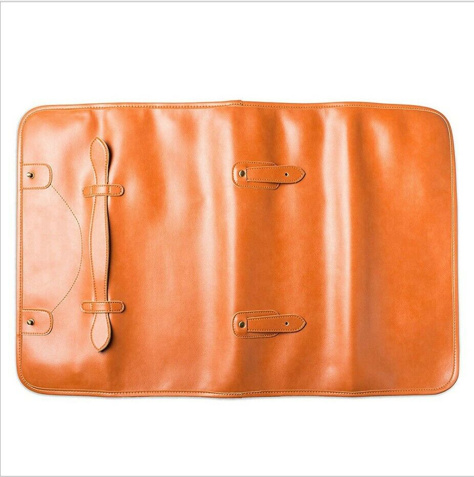 10 Slot Japanese Genuine Leather Chef Knife Roll Bag Leather Knives Storage Case - Fresh Stock Dated January 2026