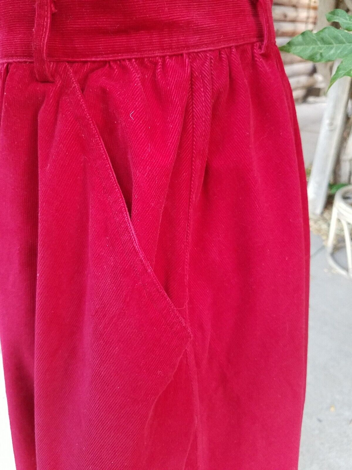 Calvin Klein Vintage 80's Skirt red Corduroy small - Fresh Stock Dated March 2026