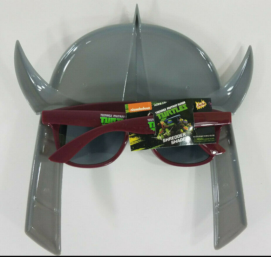 NWT Sun Staches TMNT Shredder Shades 3D sunglasses costume prop - Fresh Stock Dated February 2026