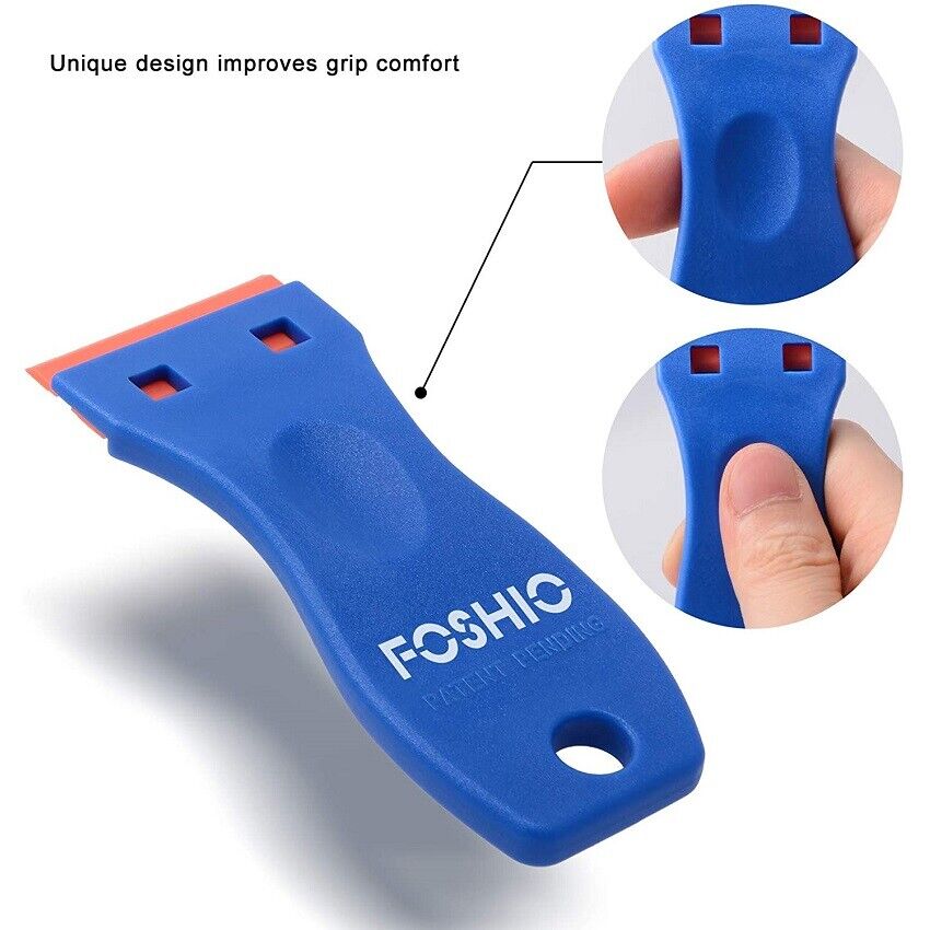 Plastic Razor Blade Scraper 2 Pcs Holding Tool 100 Pcs Double Sharp Edge Remover - Fresh Stock Dated February 2026