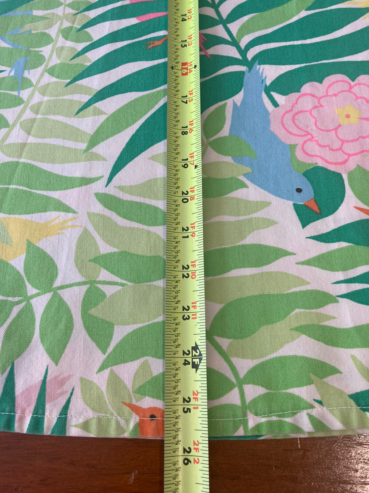 Vintage 1970s Katasha's Unusuals Birds Chicks Florals Cotton Wrap Skirt Medium - Fresh Stock Dated March 2026