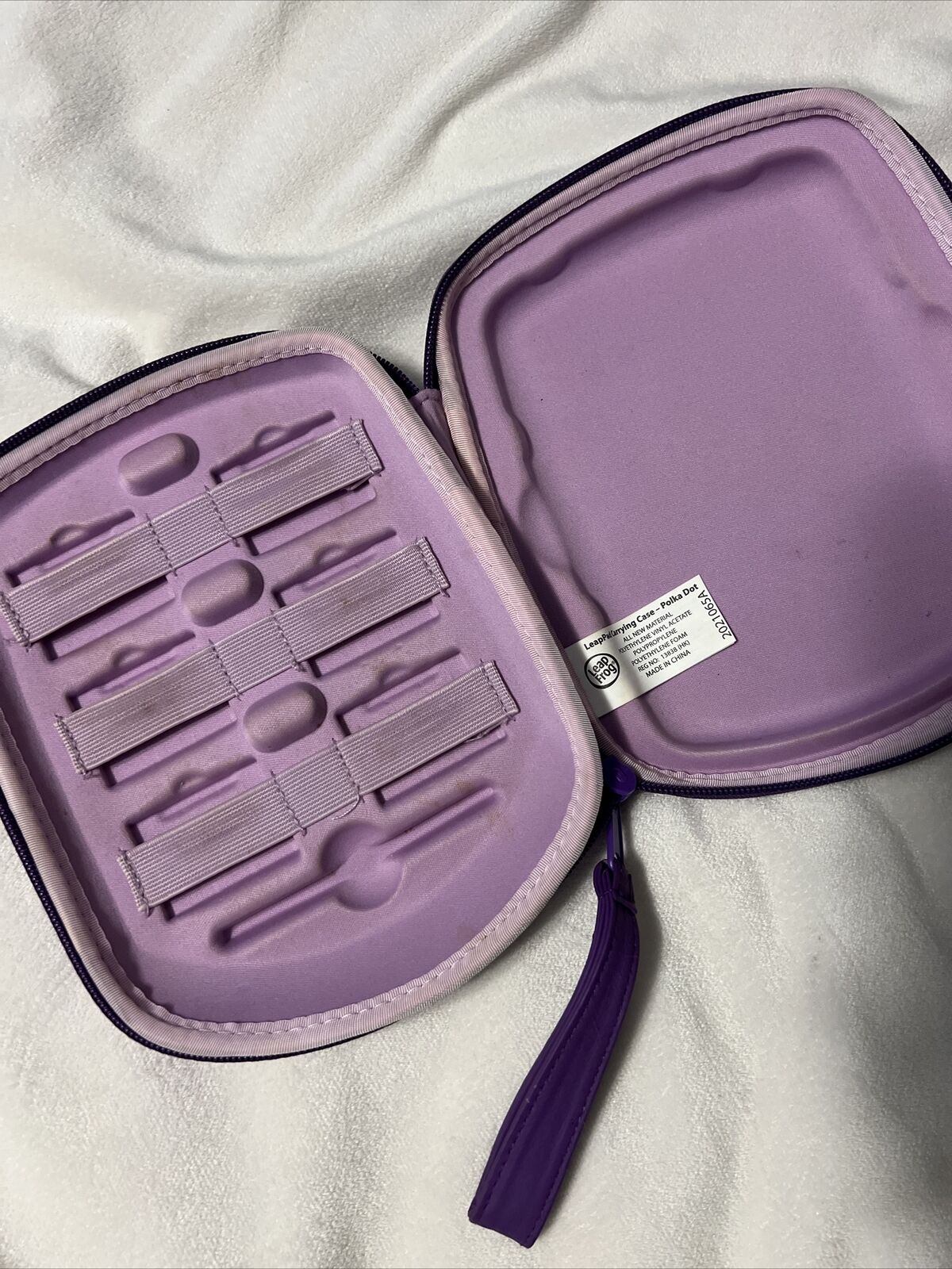 LeapFrog  LeapPad 1, 2, or 3 Explorer Carrying Case - Purple Polka Dot - Fresh Stock Dated February 2026