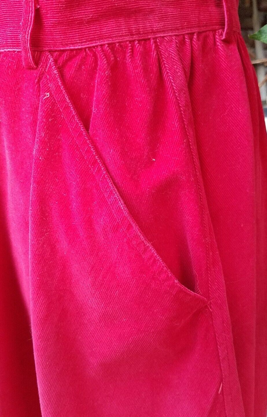 Calvin Klein Vintage 80's Skirt red Corduroy small - Fresh Stock Dated March 2026