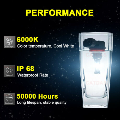 For 2011-2020 Suzuki GSXR 600 & 750 6000K LED Headlight Bulbs High Low Beam Kit - Fresh Stock Dated February 2026