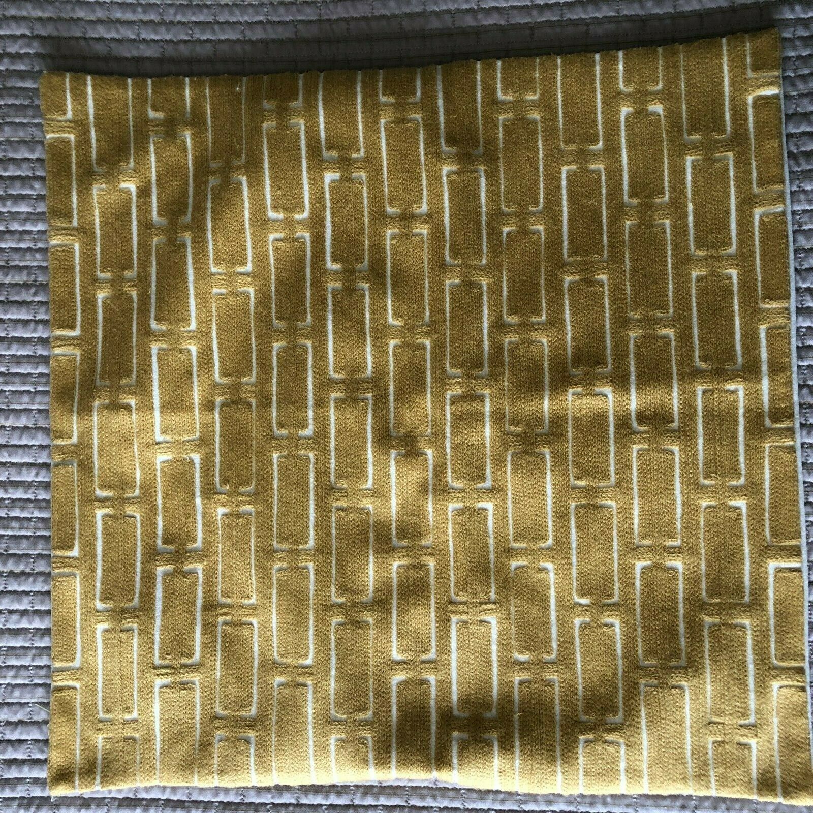 West Elm Embroidered Crewel Bracket Geo Mid-Century 20