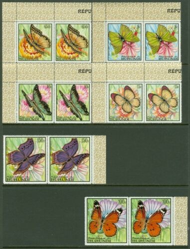 EDW1949SELL : BURUNDI 1968 Scott #240-55 Butterflies. 2 sets. VF MNH. Cat 2. - Fresh Stock Dated December 2025