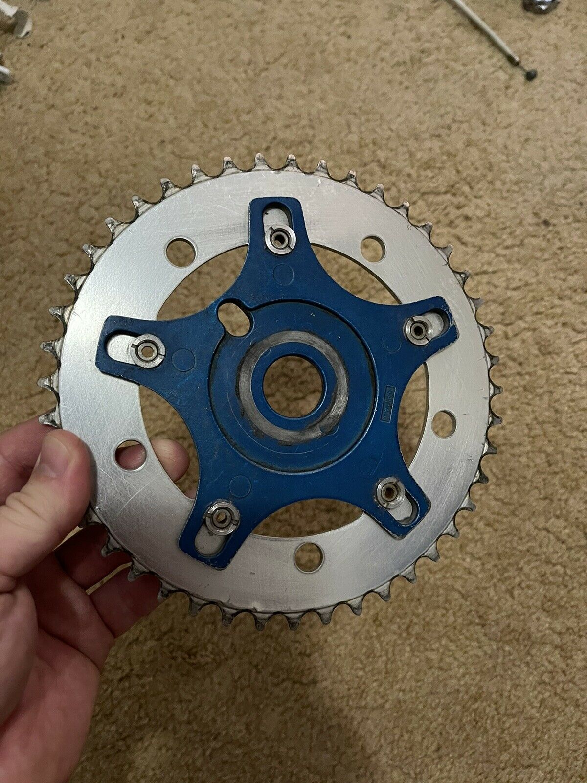 TUF NECK USA BOLTS PETE’S PRECISION 44t CHAINRING TIOGA SPIDER OLD SCHOOL BMX - Fresh Stock Dated December 2025