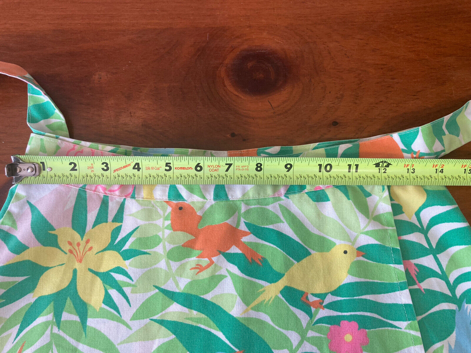 Vintage 1970s Katasha's Unusuals Birds Chicks Florals Cotton Wrap Skirt Medium - Fresh Stock Dated March 2026