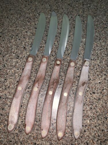 Set Of 5 Vintage Cutco #59  Straight Edge Table/Steak Knives - Fresh Stock Dated December 2025