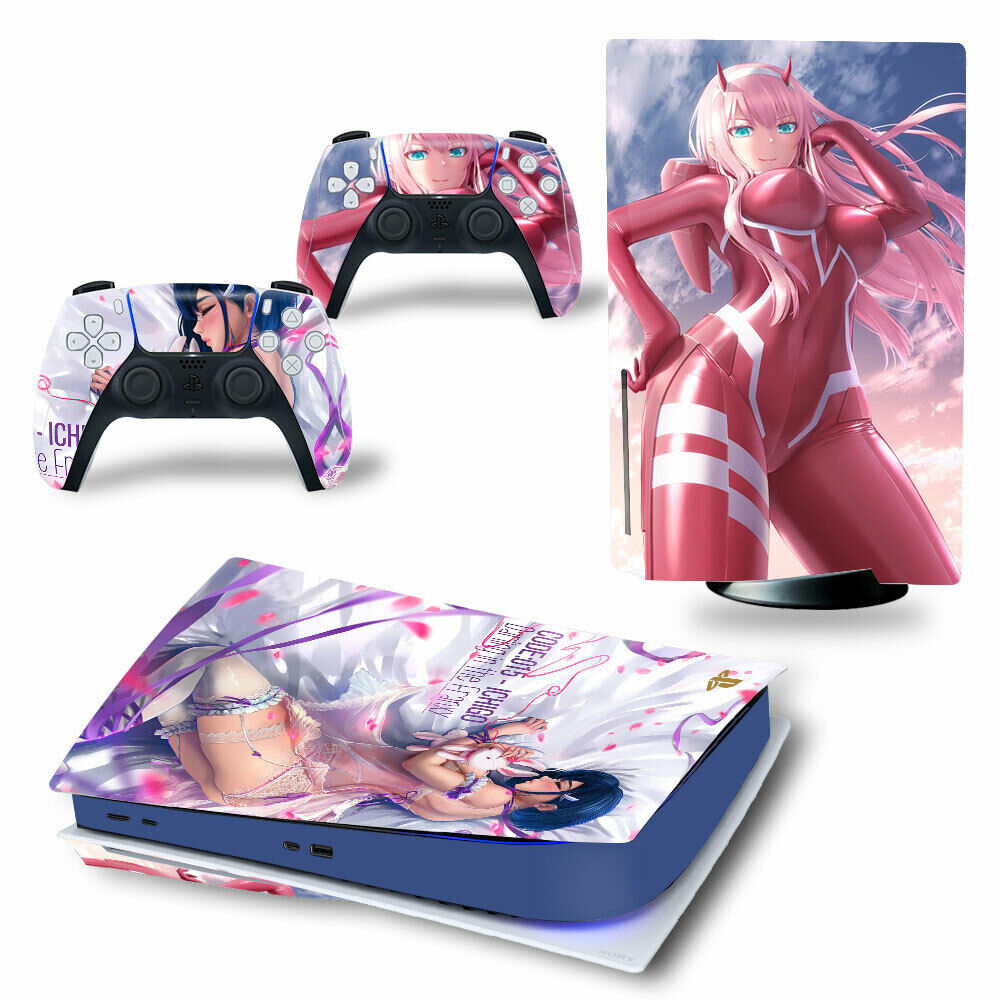 PS5 Console Hentai Anime Girls Porn Decals Skins For Controllers Vinyl Stickers - Fresh Stock Dated December 2025