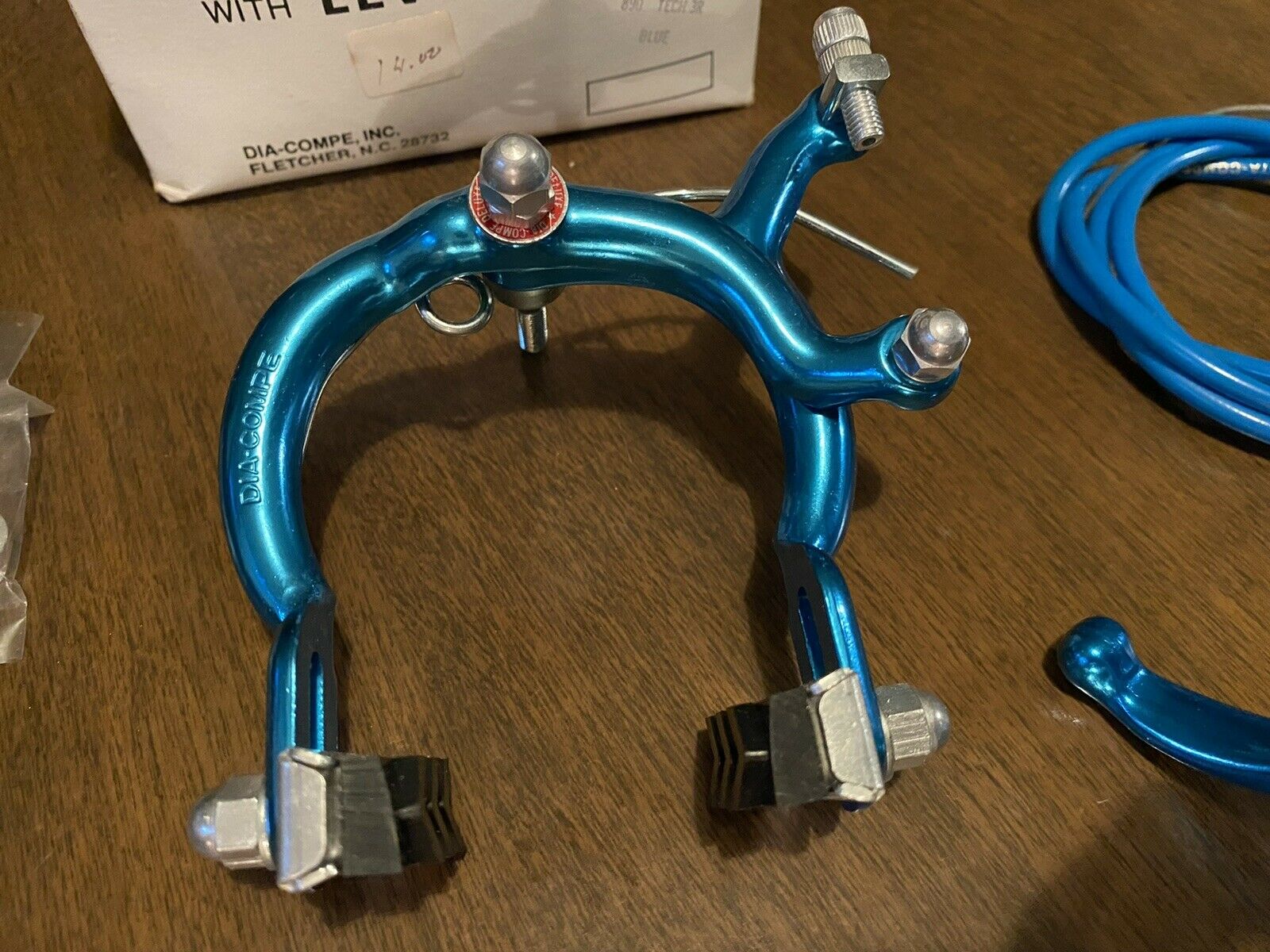 NOS BLUE DIA COMPE 890 REAR BRAKE CALIPER & LEVER DATED 80’S OLD SCHOOL BMX NIB - Fresh Stock Dated December 2025