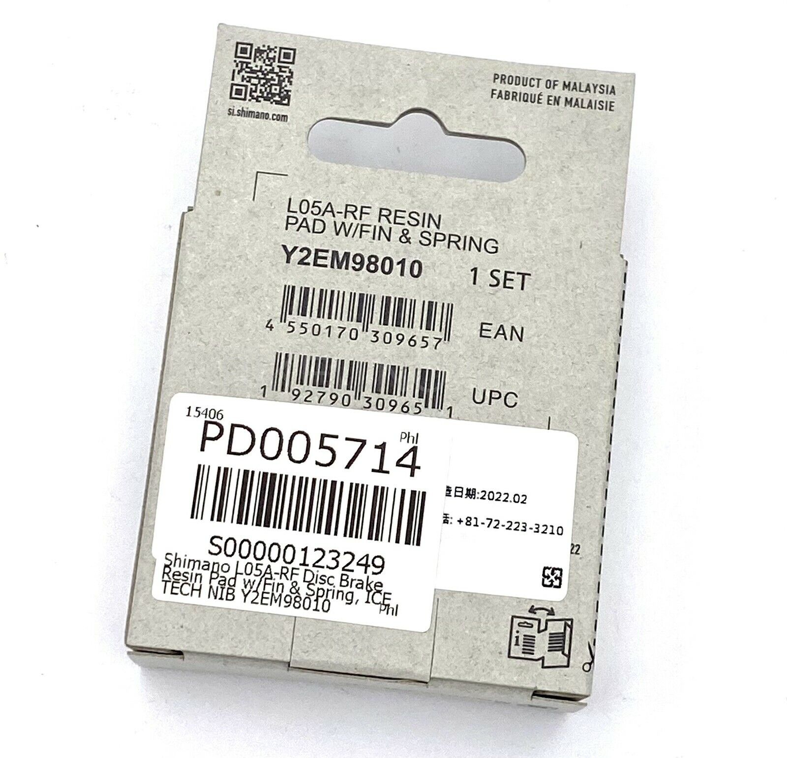 New Shimano L05A Disc Brake Resin Pads w/Fin,ICETECH fit R9170,R8070,RS805,RS505 - Fresh Stock Dated February 2026