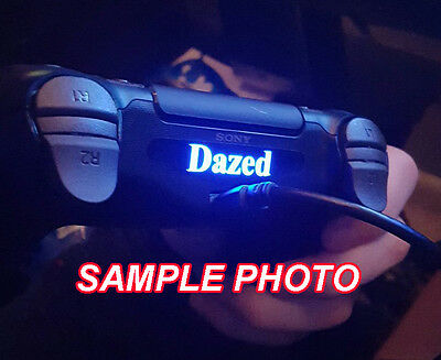 Playstation 4 PS4 Controller Led Custom Gamer Tag Name Light Bar Decal Sticker - Fresh Stock Dated December 2025