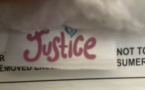 JUSTICE FLEECE SEQUIN LETTER M PILLOW Silver BLUE Colorful Furry - Fresh Stock Dated December 2025