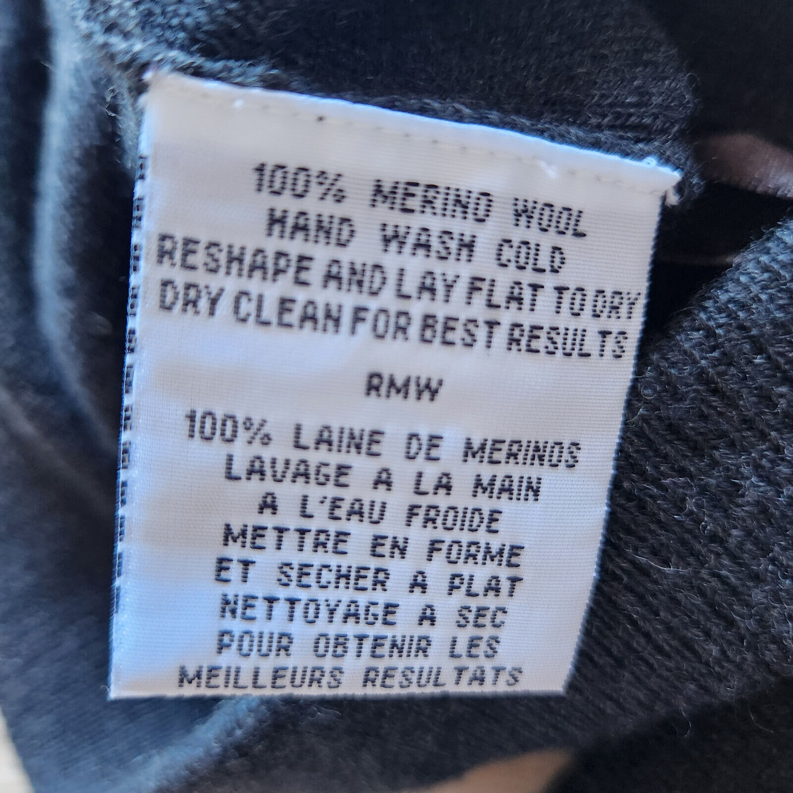 Vintage Eileen Fisher Italian Merino Wool Pencil Skirt Elastic Waist Black Sz.S - Fresh Stock Dated March 2026